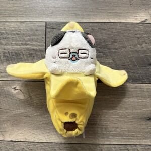 Funko Bananya Daddy Glasses Grandpa 8" Plush Banana Kitty Cat 2018 Crunchyroll